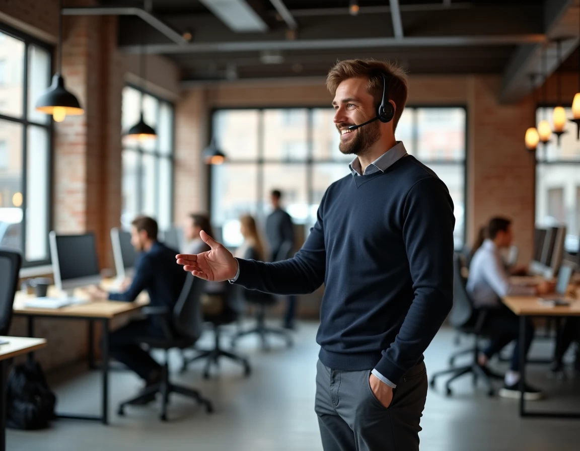 Homme en télétravail dans un espace de coworking moderne, illustrant la flexibilité professionnelle et le travail indépendant en 2026